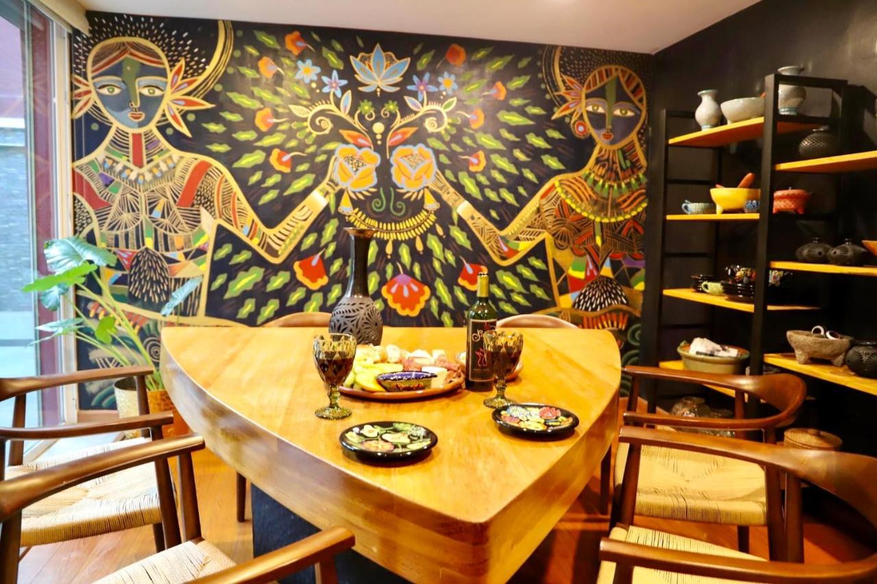 Luxurious Mid Century Modern Folk Art Home Mexico-stad Buitenkant foto