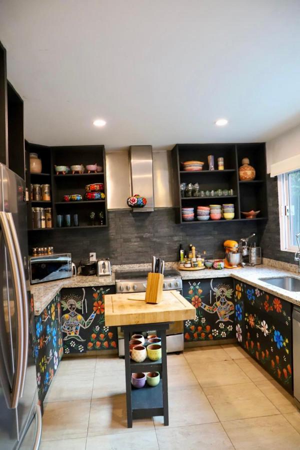 Luxurious Mid Century Modern Folk Art Home Mexico-stad Buitenkant foto