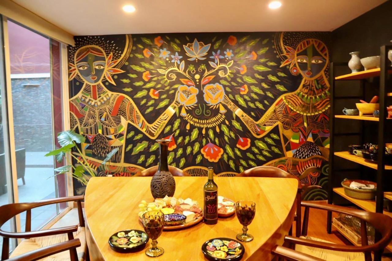 Luxurious Mid Century Modern Folk Art Home Mexico-stad Buitenkant foto